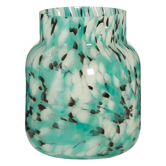premier housewares Calla Small Turquoise Speckle Vase
