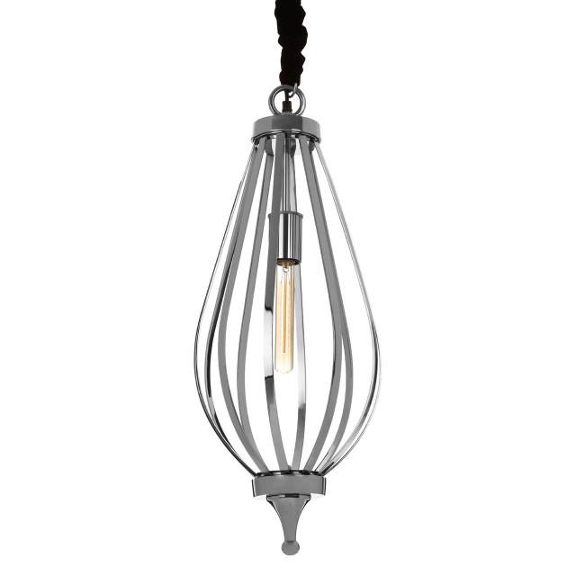 Premier Housewares Callen Small Drop Shape Metal Pendant Light