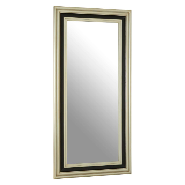 Premier Housewares Camila Black And Silver Rectangle Wall Mirror