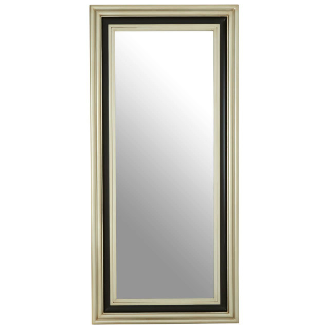 premier housewares Camila Black and Silver Rectangle Wall Mirror