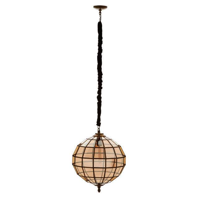 premier housewares Camilla Large Tinted Glass Pendant Light