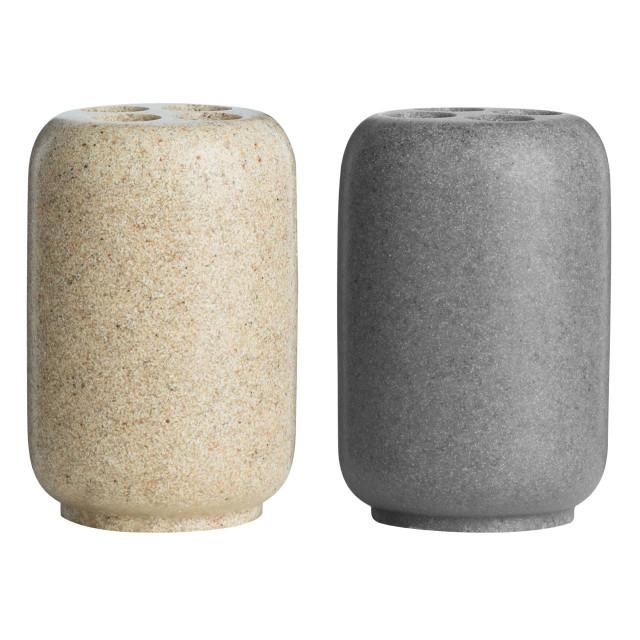 Premier Housewares Canyon Natural Stone Effect Toothbrush Holder