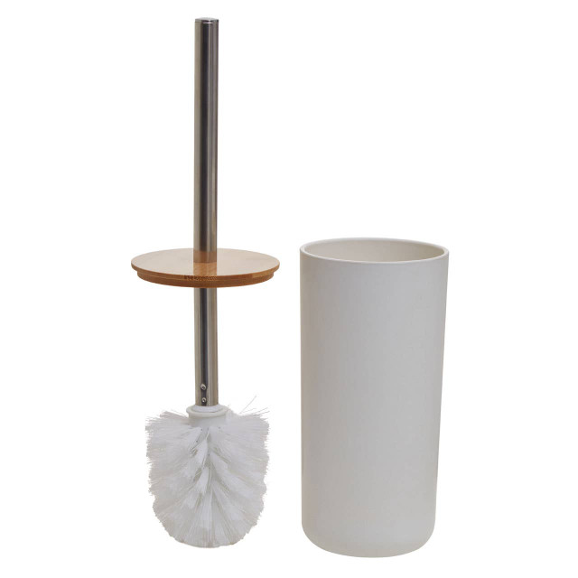Premier Housewares Canyon White Toilet Brush Holder