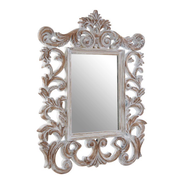 Premier Housewares Caracci Antique Grey Fleur-De-Lis Wall Mirror