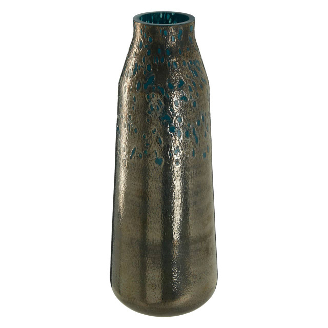 Premier Housewares Caris Blue Speckled Glass Large Vase