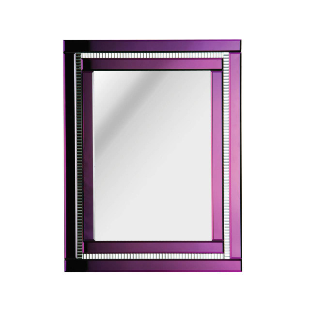 Premier Housewares Carlotta Purple Deco Wall Mirror