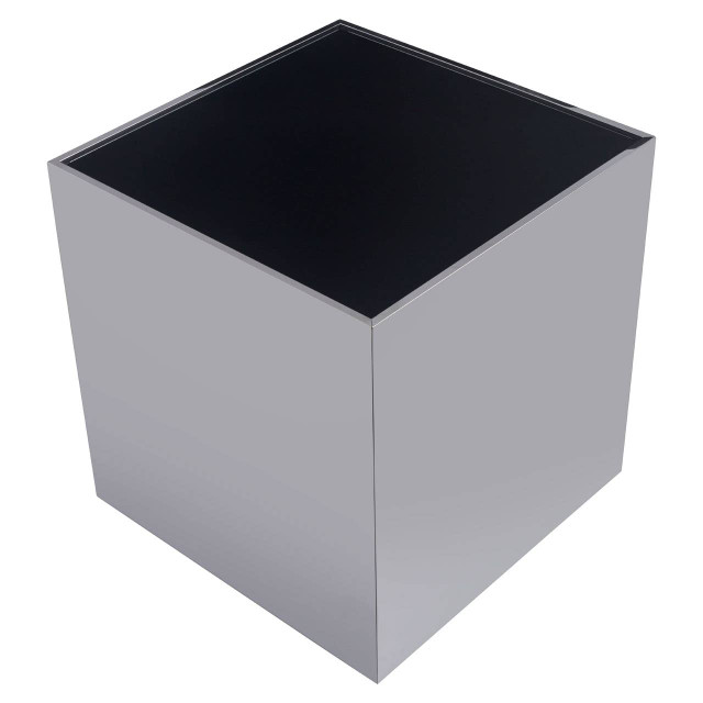 Premier Housewares Carlox Square Chrome Finish Side Table