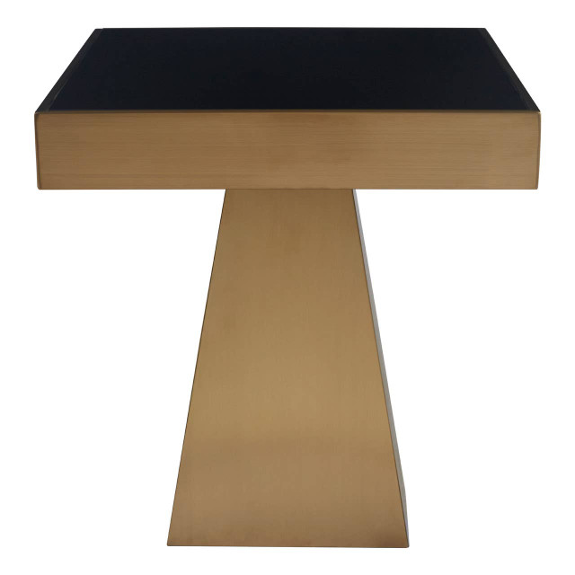 premier housewares Carlox Square Gold Finish Frame Side Table