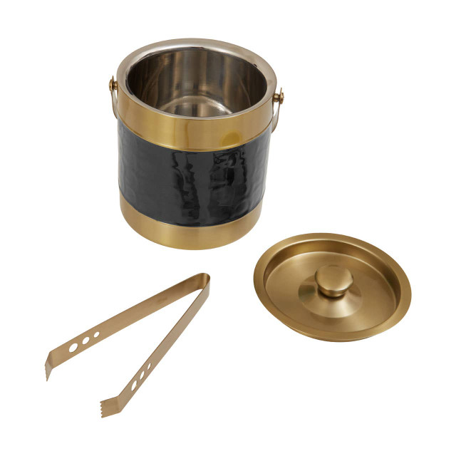 Premier Housewares Carolina Black Enamel Ice Bucket