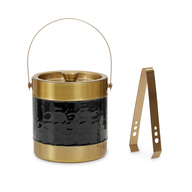 premier housewares Carolina Black Enamel Ice Bucket