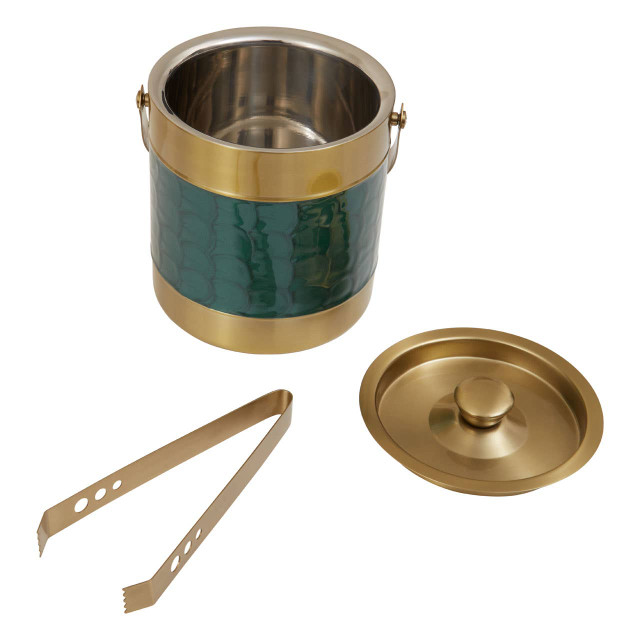 Premier Housewares Carolina Green Enamel Ice Bucket