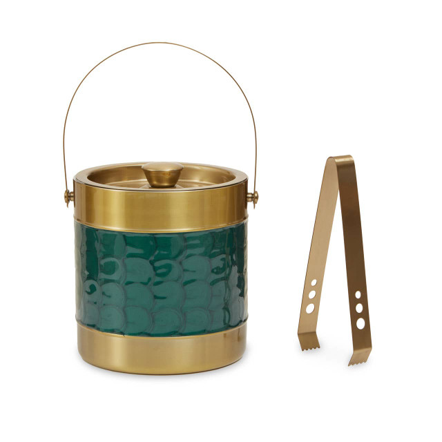 premier housewares Carolina Green Enamel Ice Bucket