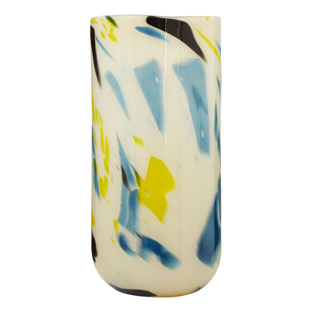 Premier Housewares Carra Large Abstract Design Glass Vase
