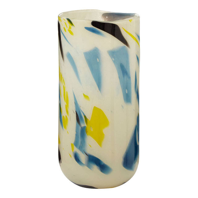 Premier Housewares Carra Large Abstract Design Glass Vase