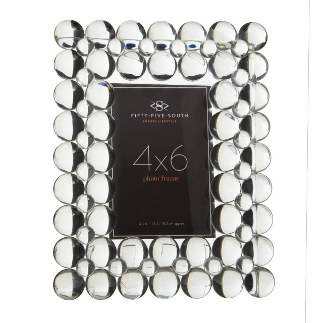 Premier Housewares Carrie 4In X 6In Crystal Bubble Photo Frame
