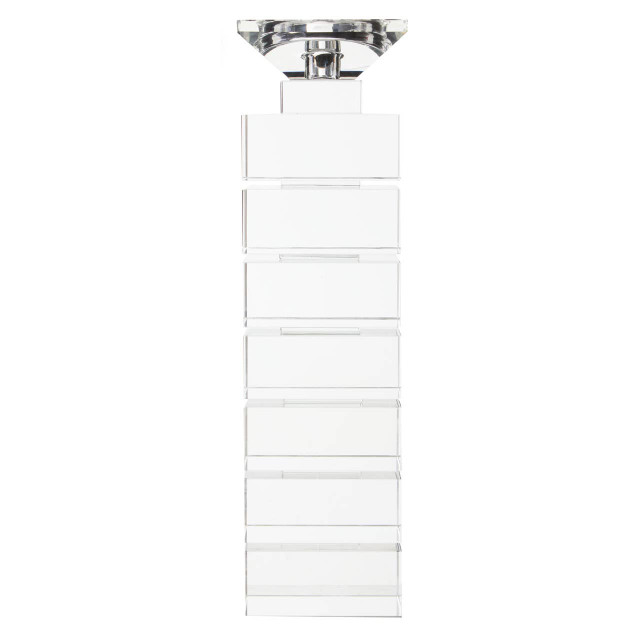 premier housewares Carrie Clear Finish Large Candle Holder