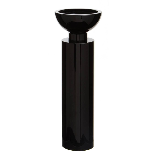 Premier Housewares Carrie Large Black Crystal Candle Holder