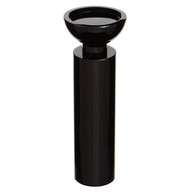 Premier Housewares Carrie Large Black Crystal Candle Holder