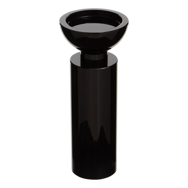 Premier Housewares Carrie Medium Black Crystal Candle Holder