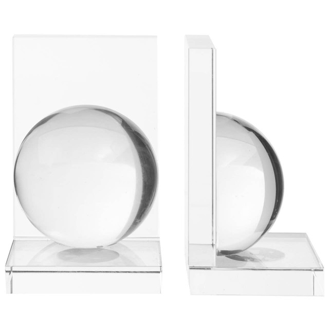 premier housewares Carrie Set Of 2 Crystal Bubble Bookends