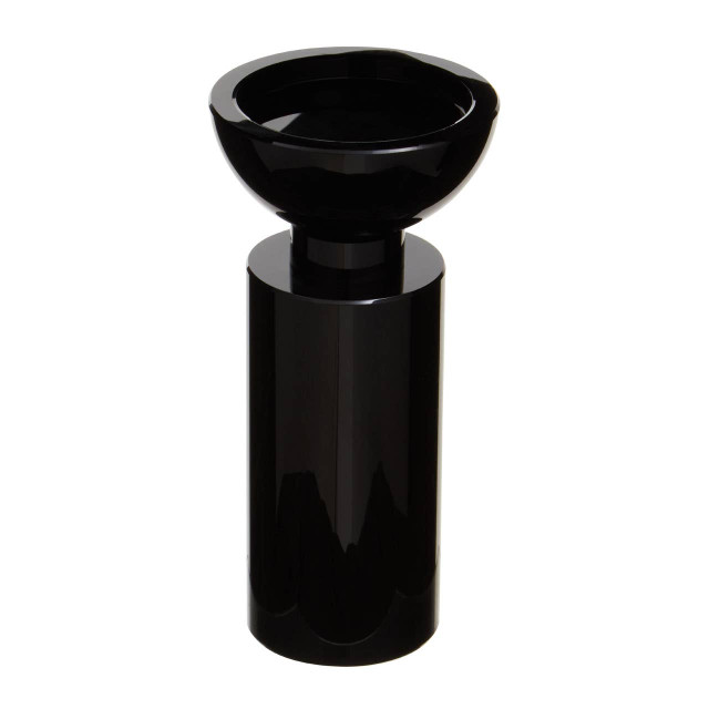 Premier Housewares Carrie Small Black Crystal Candle Holder