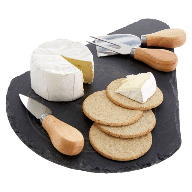 Premier Housewares Carter 4 Piece Cheese Board And Knives Set