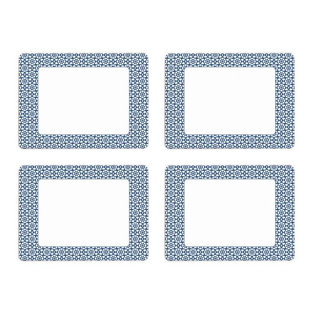 premier housewares Casablanca Set Of Four Blue Placemats