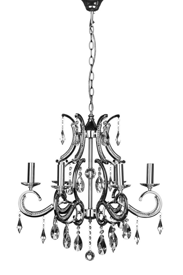 Premier Housewares Cassandra 6 Arm Crystal Chandelier