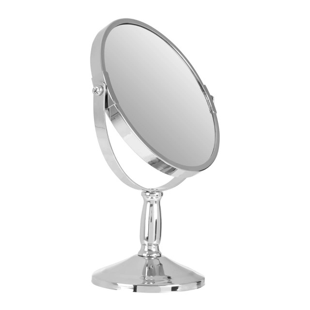 Premier Housewares Cassini Chrome Large Swivel Mirror