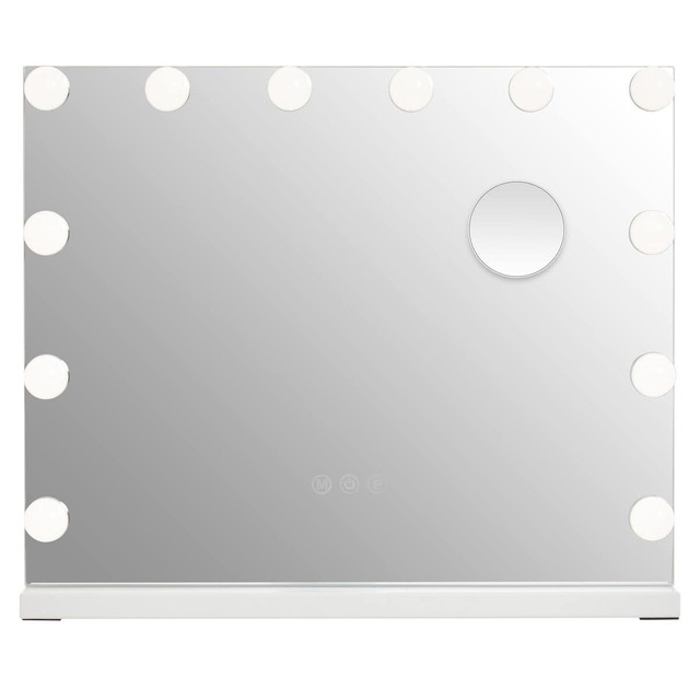 premier housewares Cassini Illuminated LED Free Standing Vanity Mirror