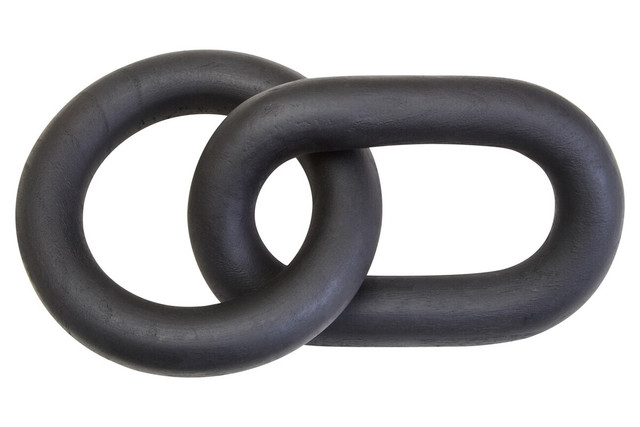 Premier Housewares Cato Black Wood 2 Link Chain Decor