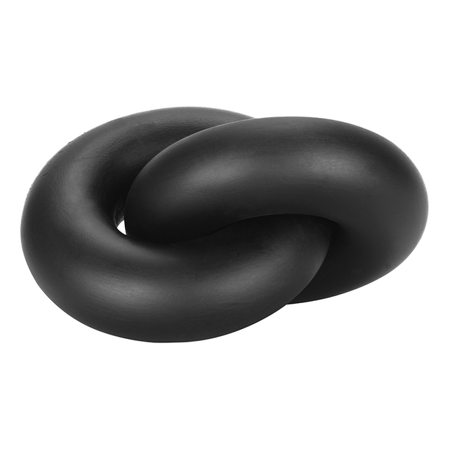 premier housewares Cato Black Wood Small Knot Decor