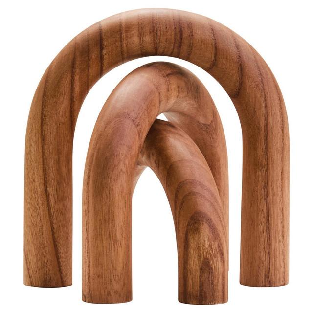 premier housewares Cato Natural Wood Arch Sculpture