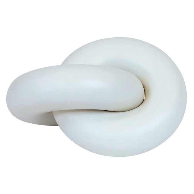 Premier Housewares Cato White Wood Small Knot Decor