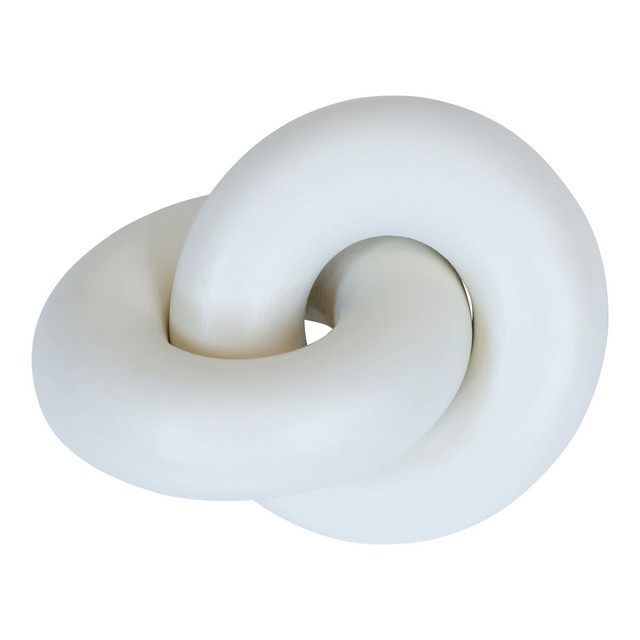 Premier Housewares Cato White Wood Small Knot Decor
