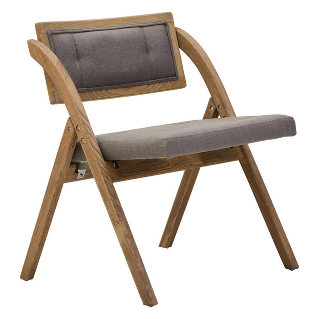 premier housewares Cebu Grey Wash Elm Wood Folding Chair