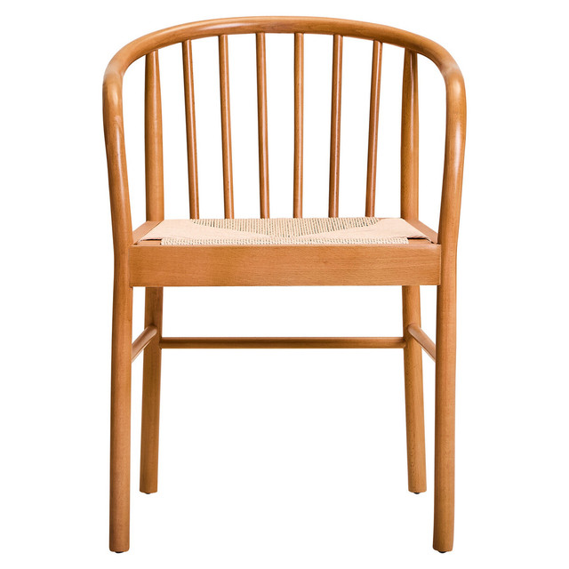 Premier Housewares Cebu Natural Rope And Beech Wood Chair