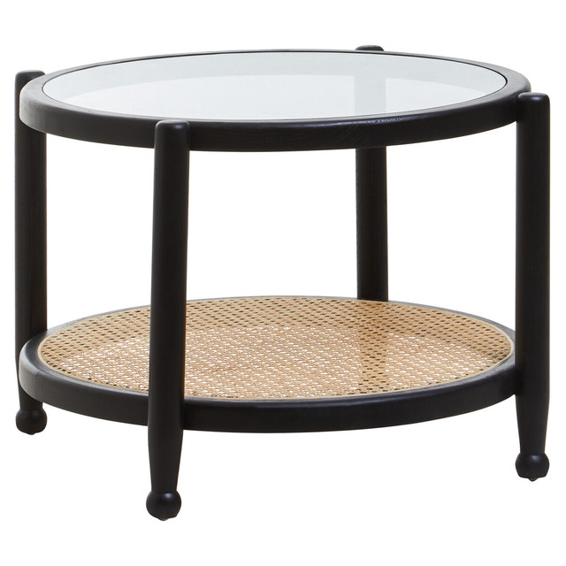 Premier Housewares Cebu Rattan And Glass Coffee Table
