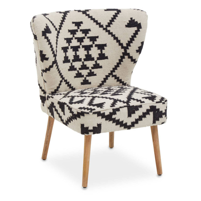 premier housewares Cefena Berber Style Mango Wood Chair