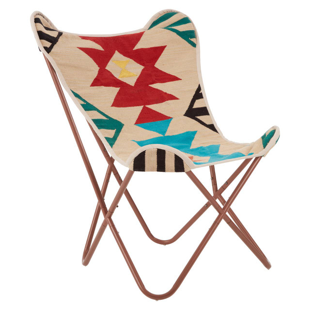 Premier Housewares Cefena Multicolour Butterfly Chair