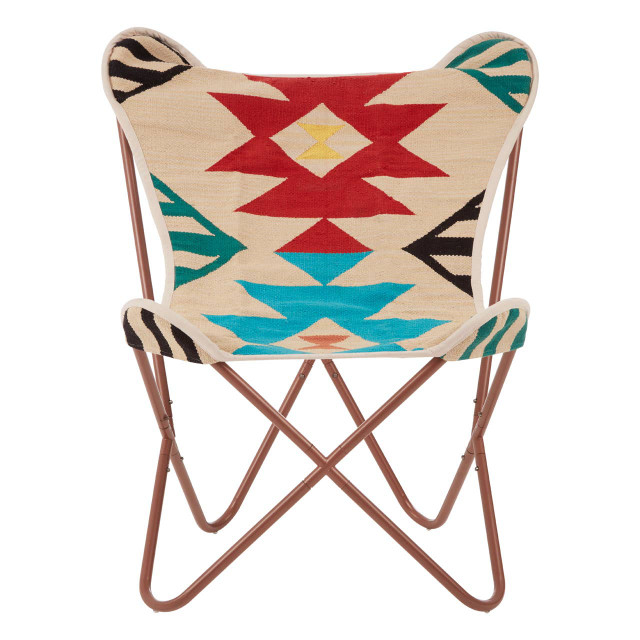 Premier Housewares Cefena Multicolour Butterfly Chair
