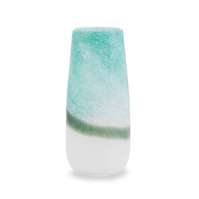 premier housewares Celia Large Turquoise and White Ombre Vase