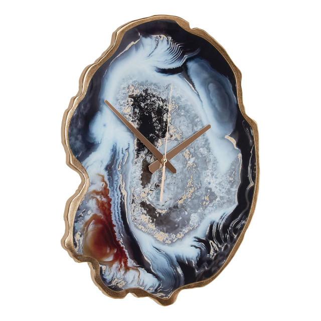 Premier Housewares Celina Multicolour Agate Effect Wall Clock