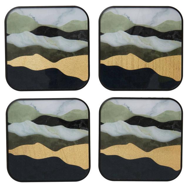 Premier Housewares Celina Set Of Four Square Coasters