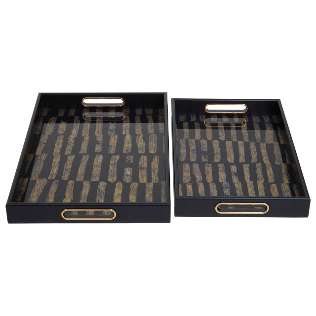 premier housewares Celina Set Of Two Rectangular Trays