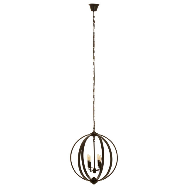 Premier Housewares Censer Black Metallic Pendant Light