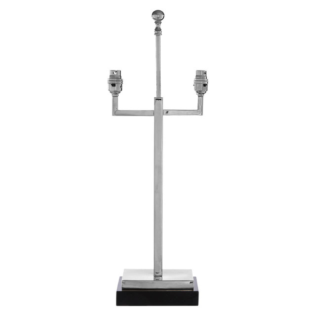 Premier Housewares Chancel Lamp Base With Black Marble