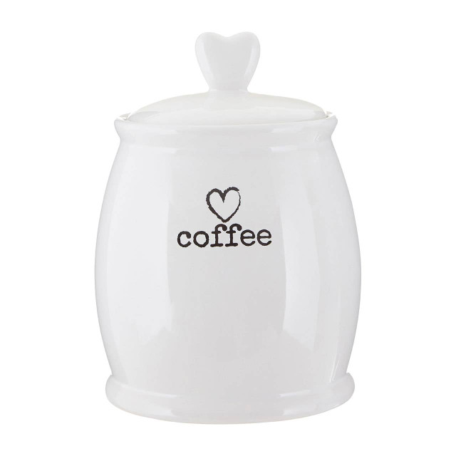 Premier Housewares Charm White Dolomite Coffee Canister