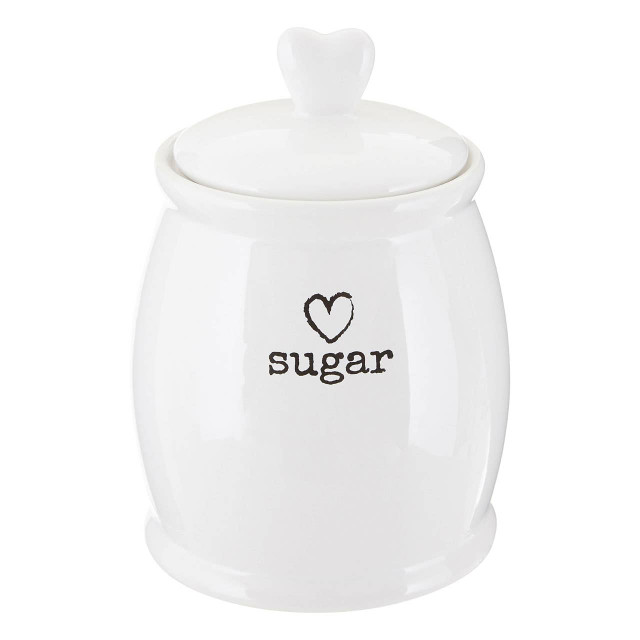 Premier Housewares Charm White Dolomite Sugar Canister