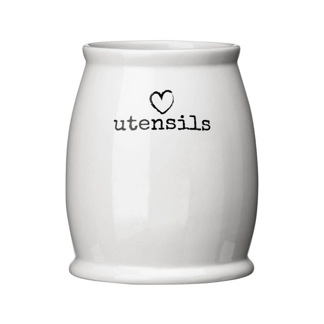 Premier Housewares Charm White Dolomite Utensil Holder